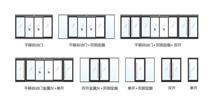 單開(kāi)、雙開(kāi)自動(dòng)門樣式圖片