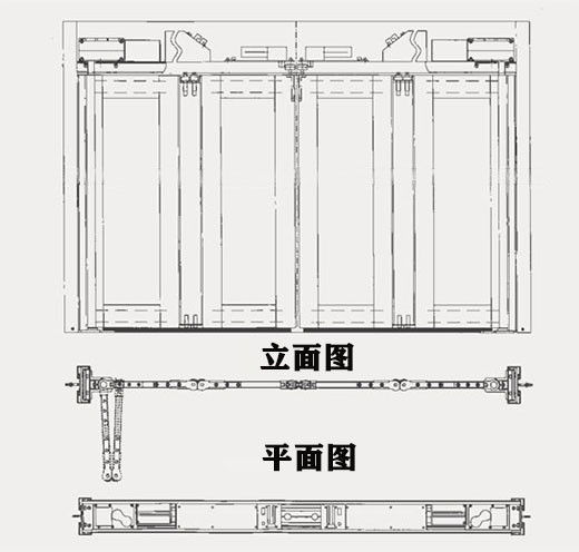 折疊自動門-cad圖紙